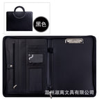 [leather] black portable manager bag + 1 sticky note