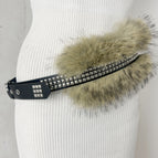 Pyramid punk rivet fur