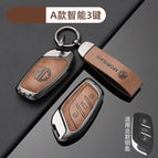[MG A Smart 3-Key-Coffee Brown] Shell Ring Crescent Buckle / No specifications