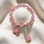 Ad12 pink starfish bracelet