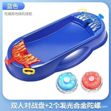 Battle disc children's battle alloy cable gyro luminous boy cheap gyro parent-child interactive toy battle