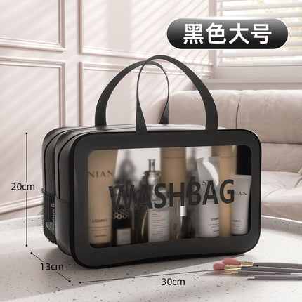 TikTok Same Style Cosmetic Bag Large Capacity Portable Portable Cute Women's Travel Portable Simple Wash Storage Bag Waterproof