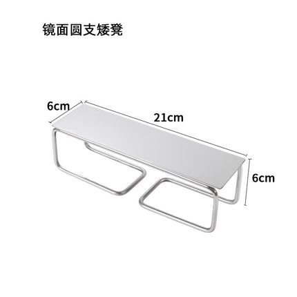 Clothing Store, Shoe Store, and Bag Display Props, High and Low Models, Stainless Steel Shoe and Bag Display Racks, Hot-Selling Cross-Border Items