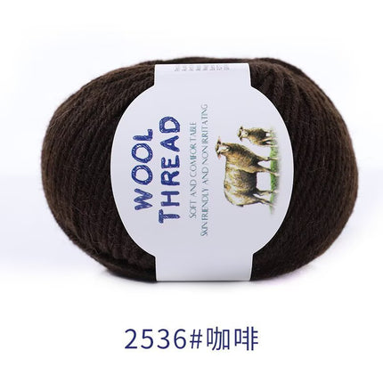 Cross-Border Wholesale Merino Wool Thread Handmade Stick Needle Hand Knitted Sweater Wool Pants Jacket Hat Scarf Shawl Thread