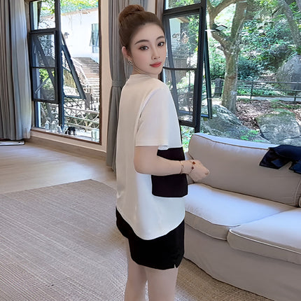2026-Summer Matching Set of Age-Reducing Casual and Fashionable Vest, T-Shirt, Top, Shorts, Two-Piece Suit for Women