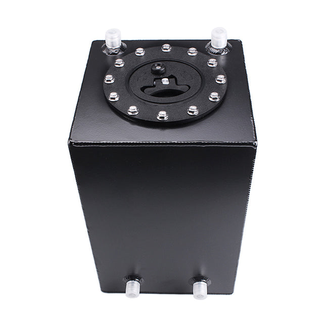 12L3 Three Gallon Secondary Fuel Tank Aluminum Alloy Buffer Tank Mirror Polished Plastic Cover Rectangular Neutral Fuel Tank