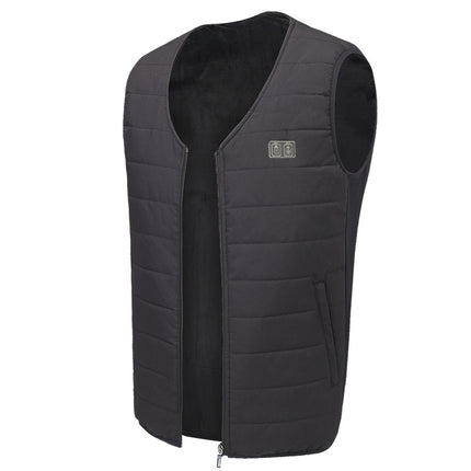 Cross-border Heating Vest for Couple V-neck Heating Vest Cotton Clothes Smart Warm Clothes Men's and Women's Cotton Vest