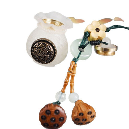 Luminous stone money bag turn around rich flowers Baifu bag luminous sachet carry-on pendant bedroom ornaments play