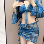 9678 blue (four-piece bikini set) / free size (wholesale shoot this link)