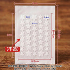 40 white stars / 1 piece (pe/bag)