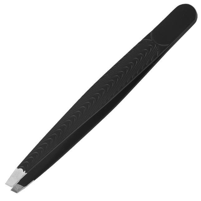 High Precision Fish Eyebrow Clip Tweezers Eyebrow Clip Fake Pancreatic Hair Tweezers Beauty Makeup Tools Black Mirror Light 1.2 Oblique
