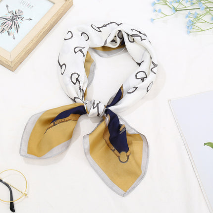 70 Silk Scarf Square Scarf High-end Korean Style Fashion All-match Professional Silk Small Scarf Retro Printed Silk Scarf for Women