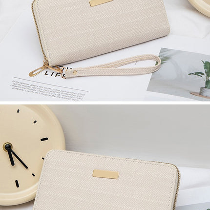 New Korean Style Fashionable Small Fragrance Wallet Women's Long Simple Student Multi-Card Slot Large Capacity Card Holder Coin Purse