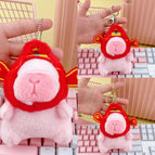 Bead chain style / Light pink god of wealth cap kapibala
