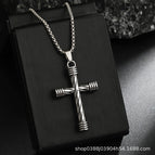 D035 silver cross (single pendant)