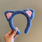 Blue cat ear headband (B1347)