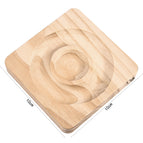 Square wooden plate [about 51g] / 1.5cm thickness/1 piece