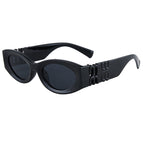 Bright black frame gray film