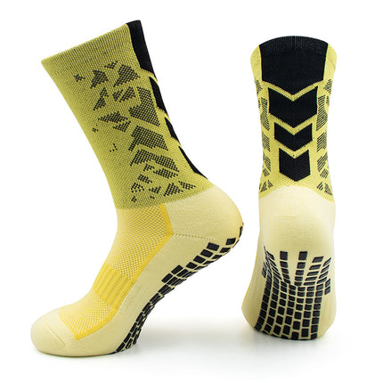 Spring and Summer Adult Professional Football Socks, Training Non-Slip Socks, Towel Bottom Sports Socks, Mid-Tube Dotted Socks, Factory Wholesale