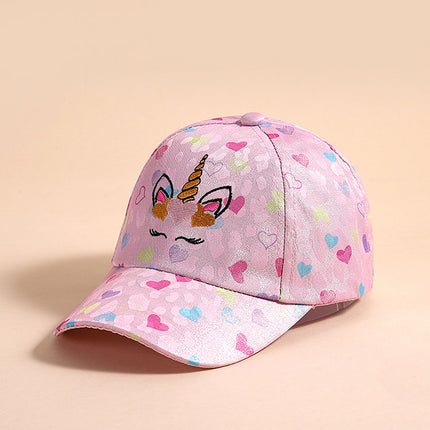 Cross-border Unicorn Children's Baseball Cap Baby Hat Spring and Autumn Festival Cross-border Foreign Trade Duck Tongue Hat