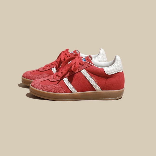 Women's Single Shoes 2026 New Retro Thick-Soled Height-Increasing German Training Shoes Versatile Lightweight Casual White Sneakers A-Gan Shoes