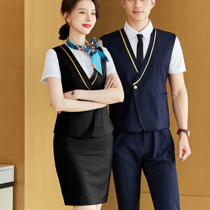 China Southern Airlines stewardess uniform professional suit female hotel front desk reception temperament work clothes flight attendant interview clothing summer