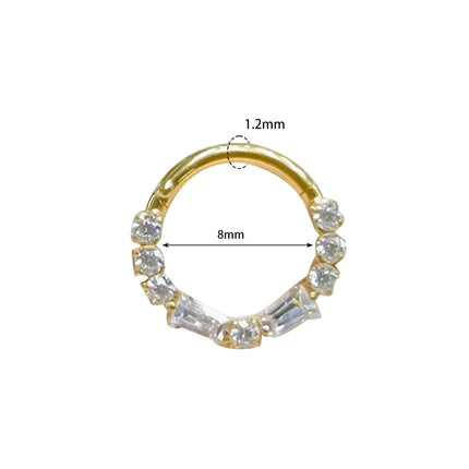 2024 new G23 titanium alloy tassel nose ring ear bone ring carved nose ring explosion puncture jewelry