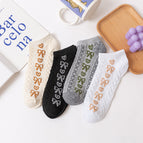 081 middle bow women's socks / Naked socks