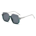 Green silver frame black and gray piece