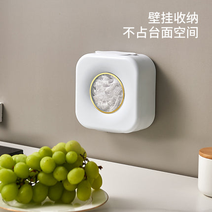 Kitchen wall-mounted disposable plastic wrap cover fresh-keeping bag storage box fresh-keeping wrap cover multi-functional wall-mounted