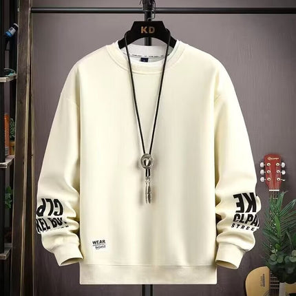 Teenagers Spring and Autumn Round Neck Sweat Boys 12-15 Years Old Middle School Students 13 Long Sleeve T-Shirt 14 Big Children Clothes