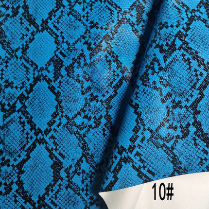 Pu Snakeskin Pattern Leather Fabric, Python Pattern Leather for Bags, Anime Belts, Soft Bags, Headboard Backs, Artificial Leather with Animal Prints