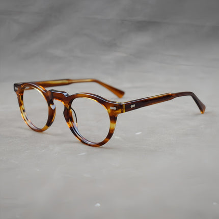 New cross-border plate glasses retro frame round frame cross-border Europe and the United States personality fashion 1128 can be equipped with myopia old
