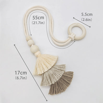 Cross-border Bohemian Strap Curtain Accessories Simple Curtain Buckle Tassel Decoration New Simple Home Accessories