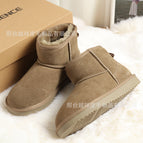 Antelope brown straight snow boots / 35