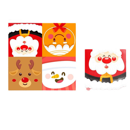 Amazon New Product Christmas Decoration Party Tableware Cartoon Snowman Christmas Napkin Party Holiday Paper Plate