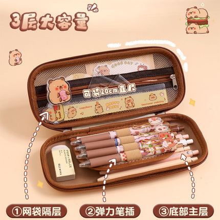 Kapi Barra 3D Stationery Box Student High-value Pencil Case Boys and Girls Multifunctional Large Capacity Pencil Case Pencil Case