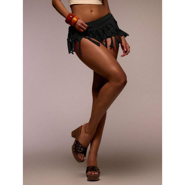 Aliexpress Autumn Foreign Trade New Bottoms Mini Shorts Cross Knitted Details Spring and Summer Ibiza