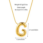 G necklace / Gold - with chain