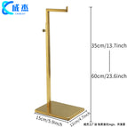 Hollow 7-character hook brushed titanium base thickened
