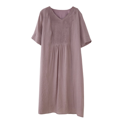 plus size Women's dress Women's 2025 Summer New Slightly Chubby Girls Fresh Distinctive Organ Pleated Loose Slimming Skirt