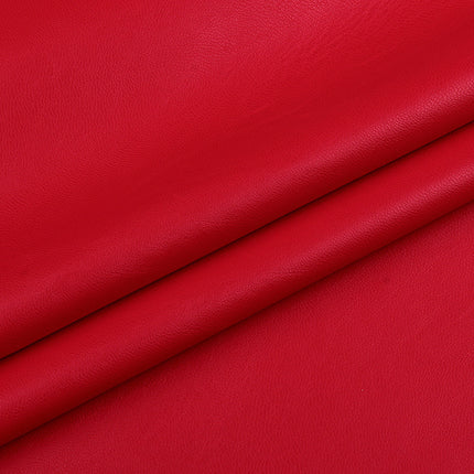 Elastic Pu Soft Leather Fabric with Fine Grain for Bags and Shoes, Flat Elastic Clothing Material, Plain Weave Garment Accessories for Cross-Border Trade