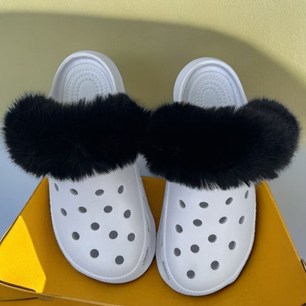 Cave Shoes Plush Liner Fits Cross Card Luo Winter and Winter Snow House Puffs with Velvet Cotton Shoe Cover