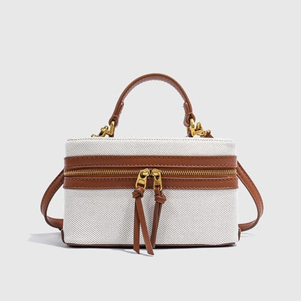 Z's Cross-Border Trend 2025 New Popular Satchel Canvas Hard Casual Work Clothing Small Square Bag Single Shoulder Crossbody Bag