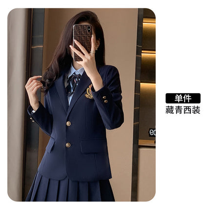 British Academy Style Suit Three-Piece Set Female Kindergarten Teacher Garden Dress jk Uniform suit Student Class Uniform Spring and Autumn