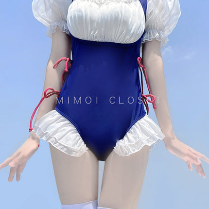 2025 New Swimsuit Women's Conservative Fairy Style Belly Covering Slimming One-Piece Hot Spring Summer Fashion Conservative Skirt Swimsuit