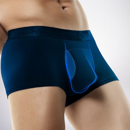 Gunshot Separate Underwear Men's Scrotum Shearer Men's Boxer Summer Thin Comfortable Personalized Breathable Four-Corner Pants
