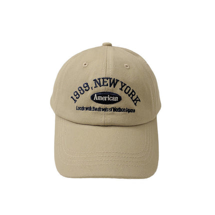 Hat men and women Korean tide letter embroidery baseball cap fashion Joker cap spring and summer travel sun hat wholesale