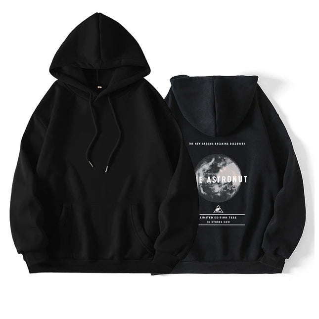 Amazon Moon Pattern Hoodies for Men and Women Autumn Long Sleeve Printed Sweatshirts Casual Chic Street Pullovers