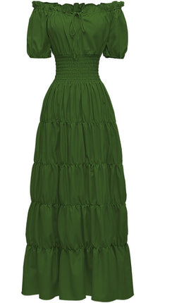 Spring 2025 Medieval Literary Retro dress Stage Dress Cocktail Party Evening Dress